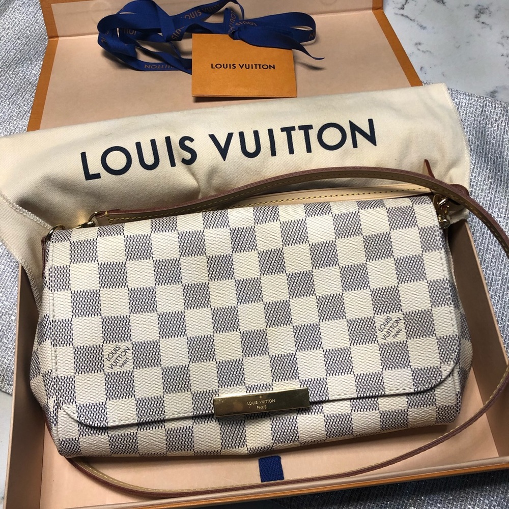 SOLD New Louis Vuitton Damier Azur Favorite MM
